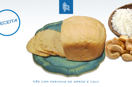 Pão caseiro com arroz e caju