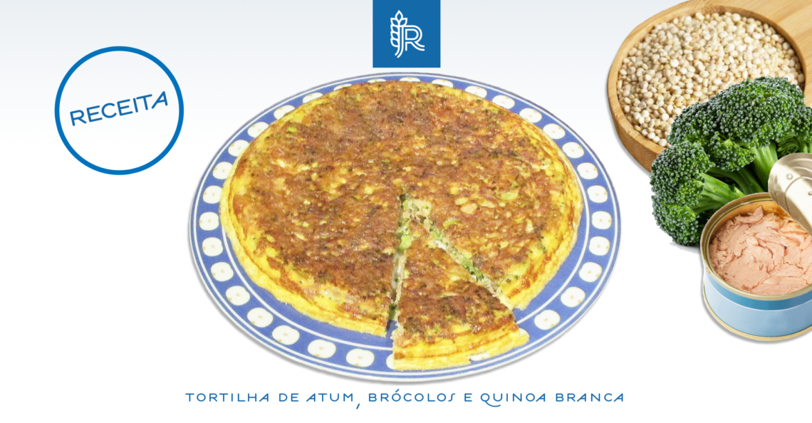 Tortilha de atum e brócolos