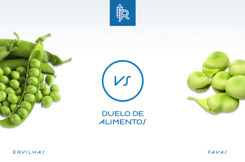 Comparação entre as ervilhas e as favas