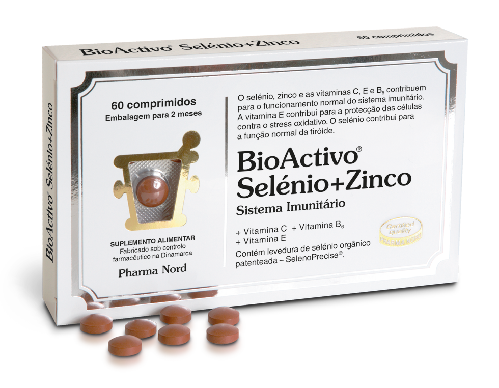 Suplemento de selénio e zinco da PharmaNord