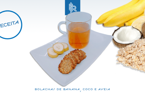 Bolachas vegan sem glúten com banana, aveia e coco