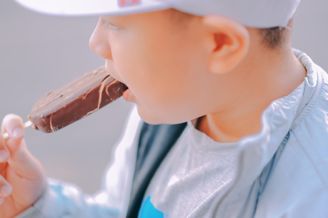 Gelado de chocolate